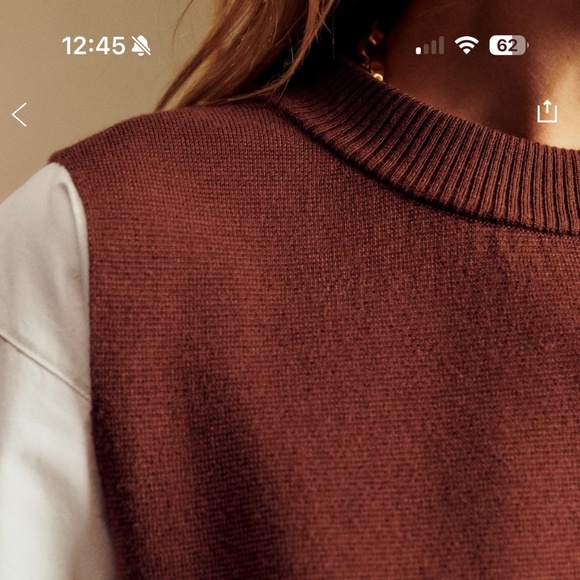 Sezane Cory Jumper Brown - Size S - Picture 2 of 6